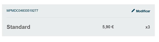 Selección de entradas Selección de entradas